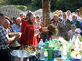 Малое освящение воды и освящение меда в Озеряне